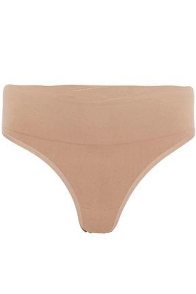 Shop Yummie By Heather Thomson Woman Jersey High-rise Briefs Sand