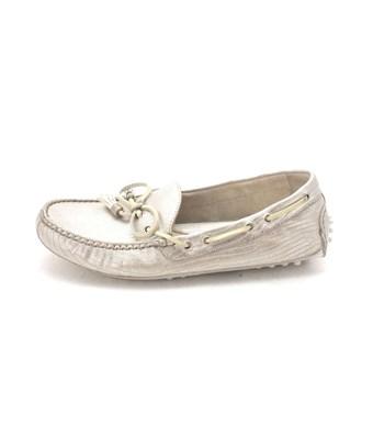 cole haan silver loafers