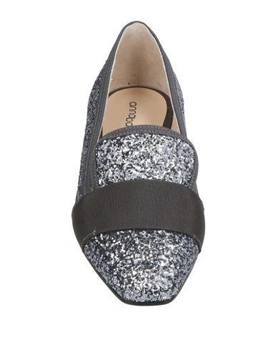 Shop Anna Baiguera Loafers In Lead