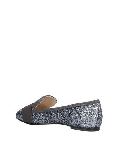 Shop Anna Baiguera Loafers In Lead