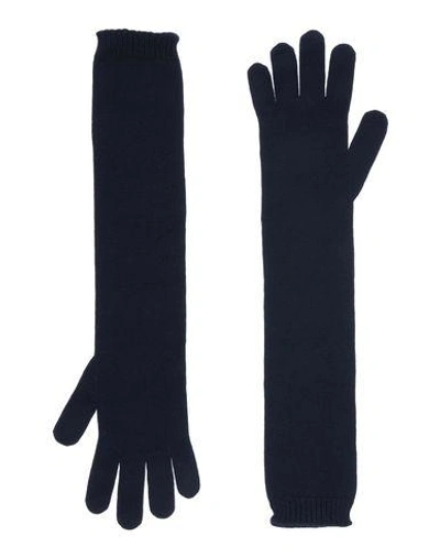 Shop Dsquared2 Gloves In Dark Blue