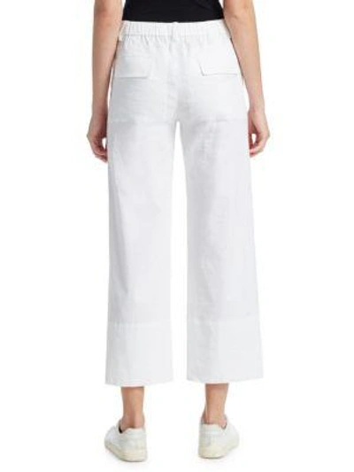 Shop Theory Linen Pull-on Pants In White
