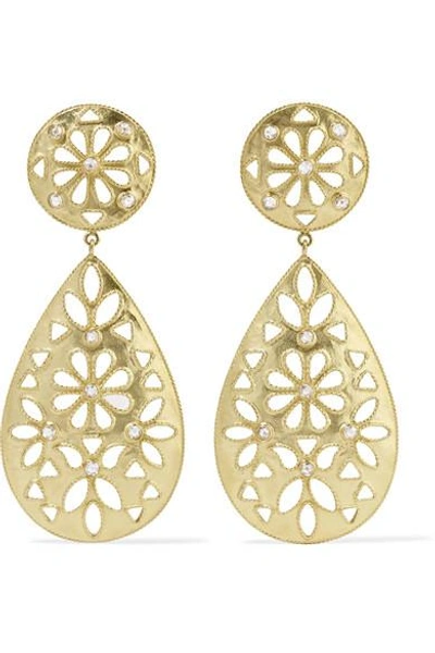 Shop Amrapali Shevanti 18-karat Gold Diamond Earrings
