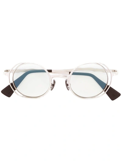 Kuboraum Round Frame Sunglasses - Metallic In Metallic