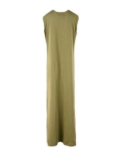 Shop 8pm Long Dresses In Military Green