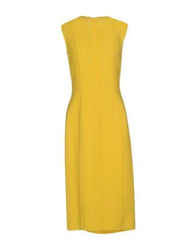Shop Ermanno Scervino Midi Dresses In Yellow