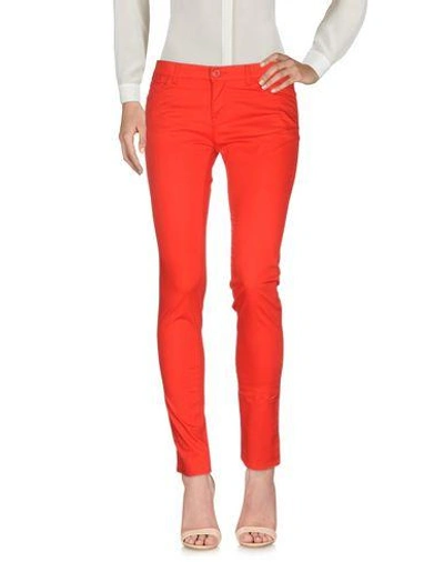 Shop Armani Jeans Pants In Red