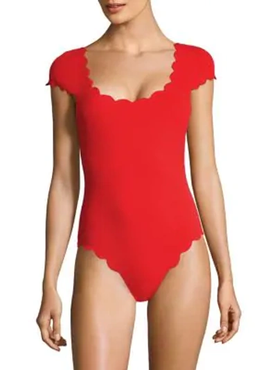 Shop Marysia One-piece Mexico Maillot Swimsuit In Red