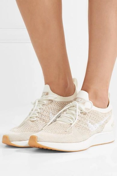 Shop Nike Air Zoom Mariah Flyknit Sneakers In Beige