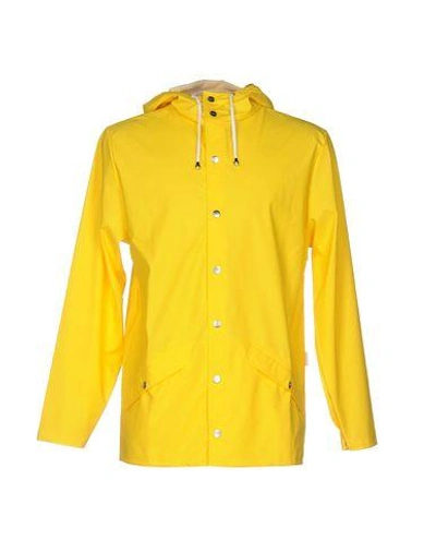 Shop Rains Overcoats In Yellow