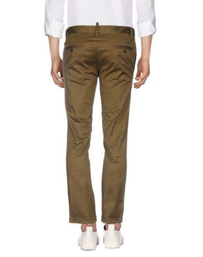 Shop Dsquared2 Denim Pants In Military Green