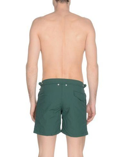 Shop Mc2 Saint Barth Swim Shorts In Dark Green