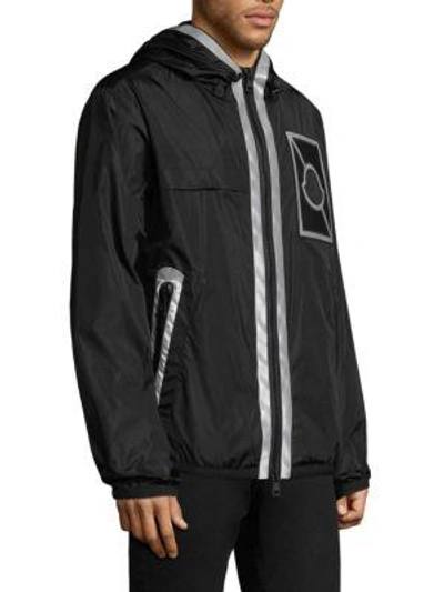 Moncler Craig Green Hooded Gauss Nylon Jacket In Black | ModeSens