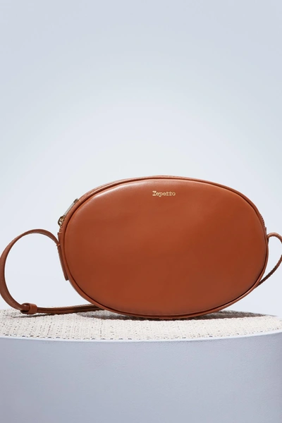 Shop Repetto Oval Leather Shoulder Bag