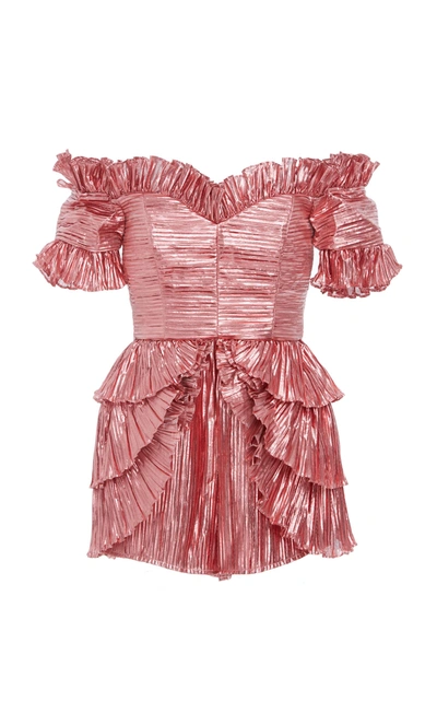 Shop Alice Mccall Wasn't Born To Follow Playsuit In Pink