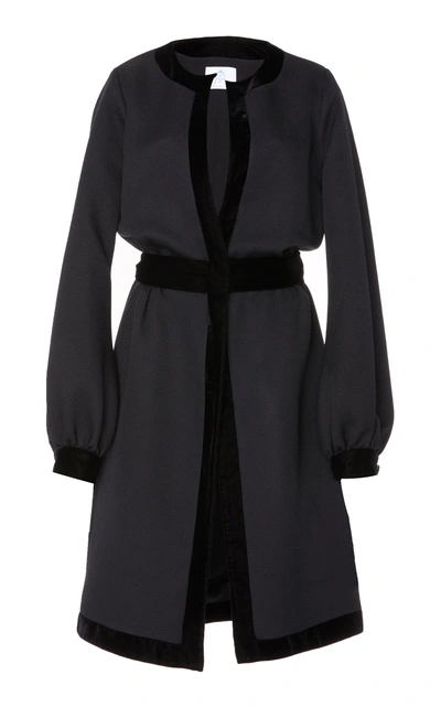 Shop Rebecca De Ravenel Jacquard Jacket In Black