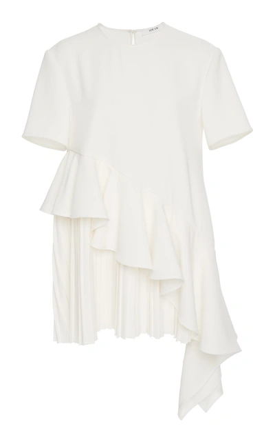 Shop Adeam Pleated Top In White