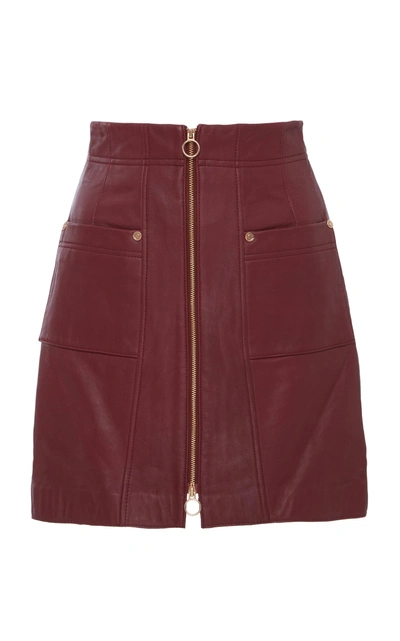 Shop Alice Mccall Make Me Yours Skirt In Burgundy