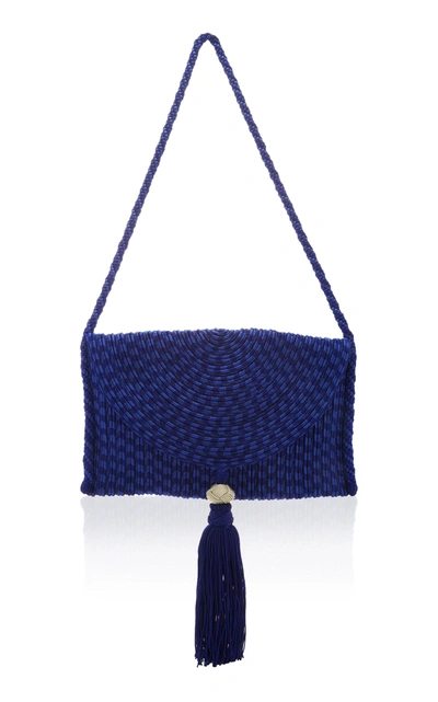 Shop Rebecca De Ravenel Sherazade Shoulder Bag In Blue