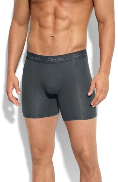 Shop Calvin Klein U5555 Micromodal Boxer Briefs In Mink