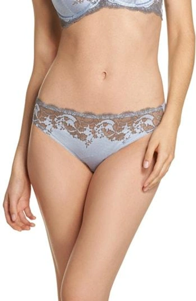 Shop Wacoal 'lace Affair' Bikini In Eventide/ Gray