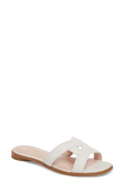 Shop Avec Les Filles Blaye Slide Sandal In Off White Leather