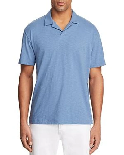 Shop Theory Willem Short Sleeve Polo Shirt In Tidal