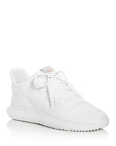 Shop Adidas Originals Women's Tubular Shadow Knit Lace Up Sneakers In White