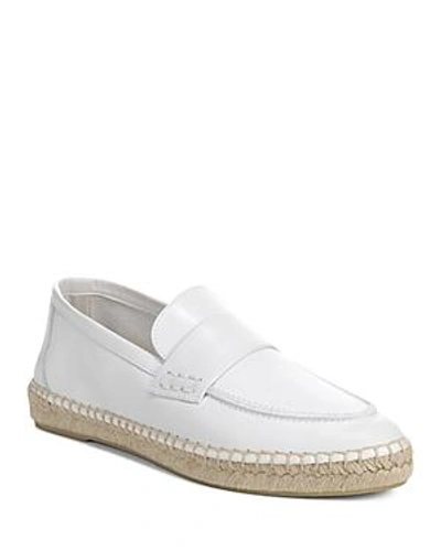 Shop Vince Women's Daria Leather Espadrille Loafers In White