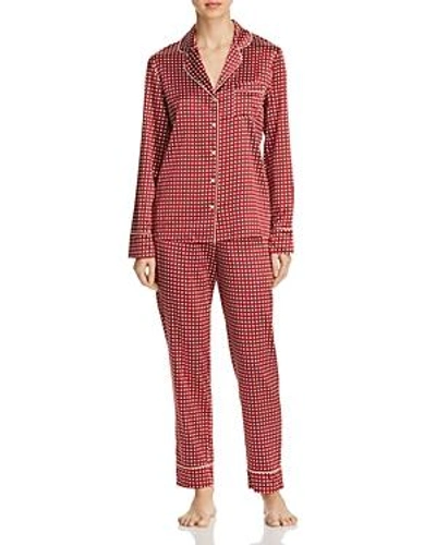 Shop Stella Mccartney Poppy Snoozing Long Pajama Set In Red Polka Dot