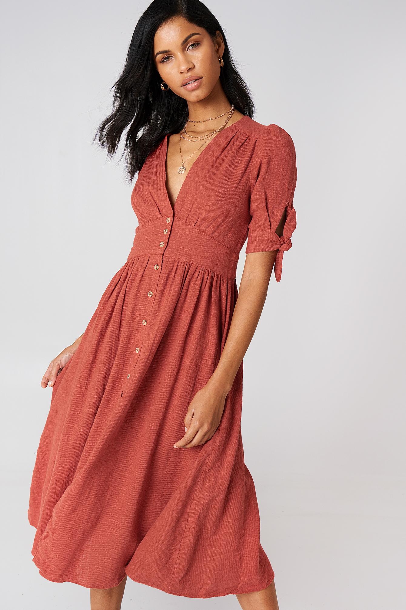 love of my life midi dress red