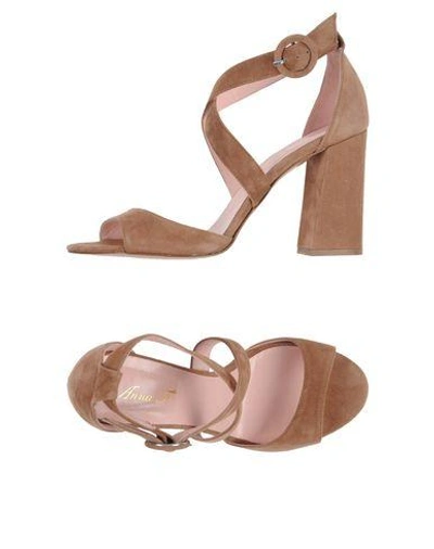 Shop Anna F Sandals In Camel