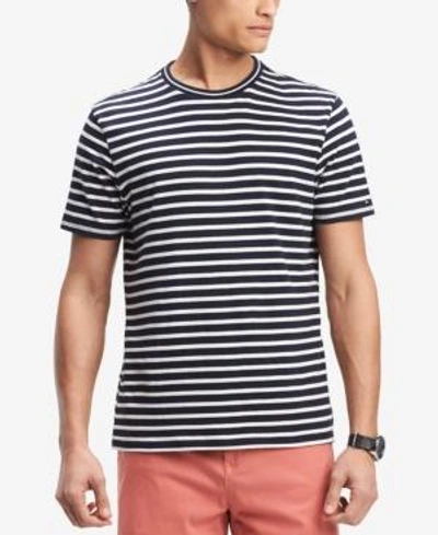 Shop Tommy Hilfiger Men's Earl Striped T-shirt, Created For Macy's In Navy Blazer