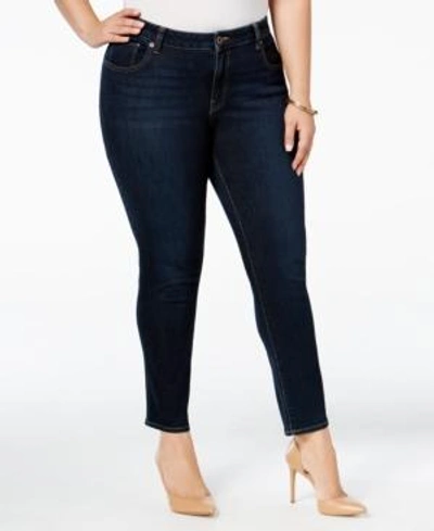 Shop Lucky Brand Plus Size Ginger Navy Wash Skinny Jeans In El Monte