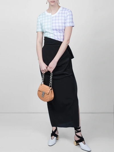 Shop Saint Laurent Asymmetric Draped Skirt
