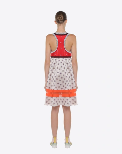 Shop Valentino Floral Polka-dot Print Dress In Multicolored