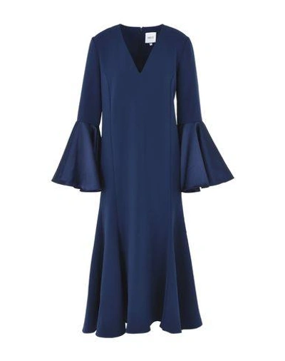 Shop Edit Midi Dress In Dark Blue