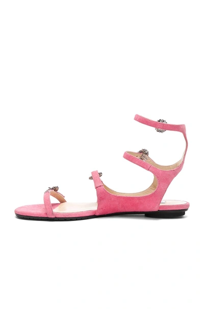 Shop Jimmy Choo Naia Suede Sandals In Pink