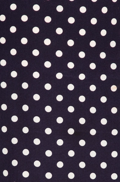 Shop Alessandra Rich Polka Dot Mini Dress In Blue,polka Dots