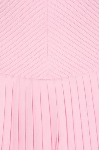 Shop Brandon Maxwell Sweetheart Pintucked Tennis Dress In Pink