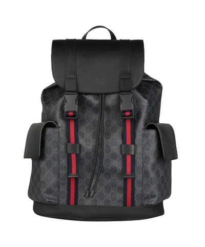Shop Gucci Gg Supreme Backpack In Nero