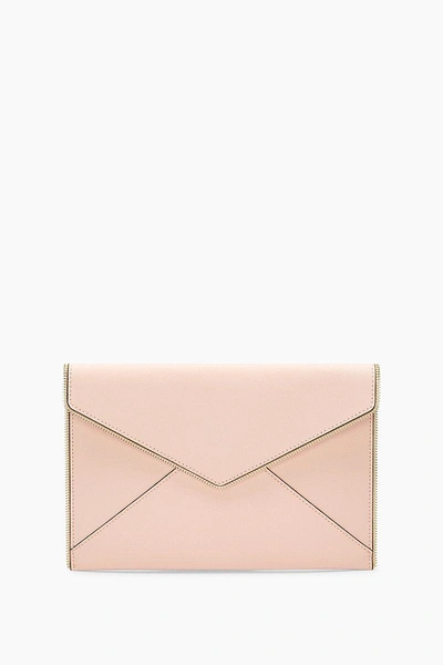 Shop Rebecca Minkoff Peony Pink Leo Clutch |