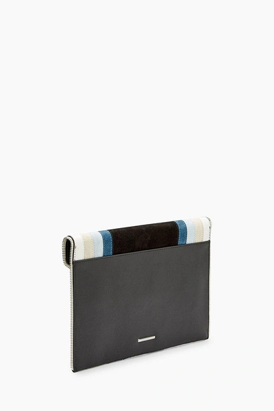 Shop Rebecca Minkoff Leo Clutch In Blue Multi