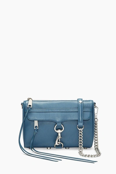 Shop Rebecca Minkoff Octavio Blue Mini M.a.c. Crossbody Bag |