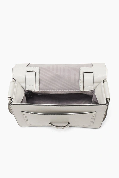 Shop Rebecca Minkoff Midnighter Top Handle Feed Bag In Bianco