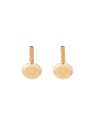 Shop Beaufille 10k Yellow Gold Plated Vase Earrings  In Metallic