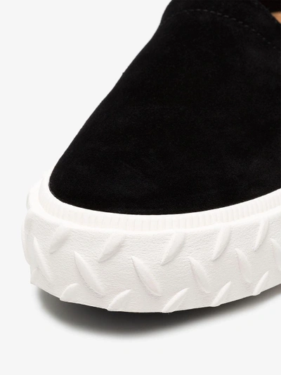 Shop Eytys Viper Suede Slip-on Sneakers In Black