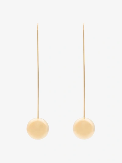 Shop Beaufille 10k Yellow Gold Plated Large Scoop Earrings In Metallic