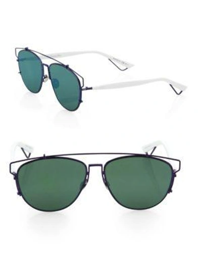 Shop Dior Technologic 57mm Pantos Sunglasses In Blue