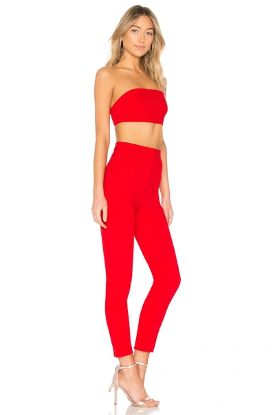 Shop Superdown Remy Bandeau Pant Set In Red